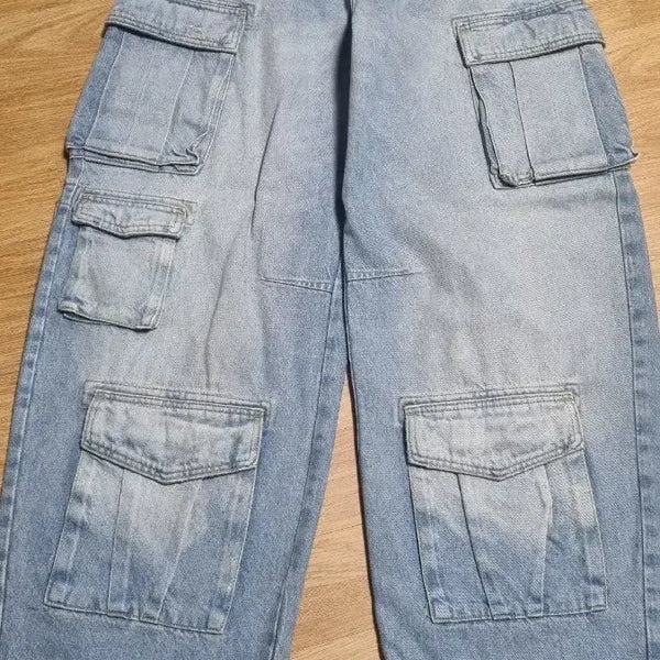 [BUNJANG] Zara Utility Cargo Jeans Blue Size 40 / (새상품)자라 유틸리티 카고 진 블루 40사이즈