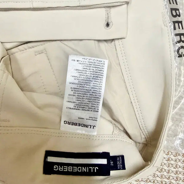 [BUNJANG] J.LINDEBERG Women's Ivory Golf Pants (Size 26) / 2회 착용! 제이린드 버그 정품 아이보리 팬츠 26 여자 골프 바지
