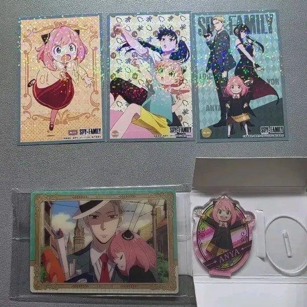 [BUNJANG] Spy x Family Anya Sticker Card + Acrylic Stand (Unsealed) / [개봉] 스파이패밀리 스티커 카드 + 아냐 아크릴