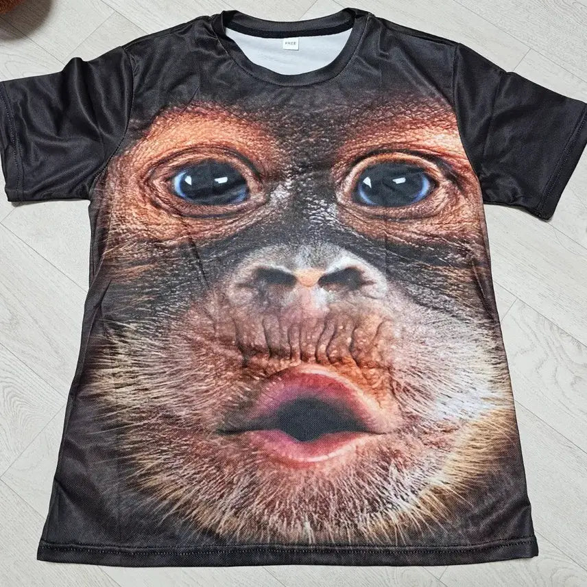 [BUNJANG] Orangutan Short Sleeve T-shirt and Shorts Set / 오랑우탄  반팔 티셔츠 + 오랑우탄 반바지