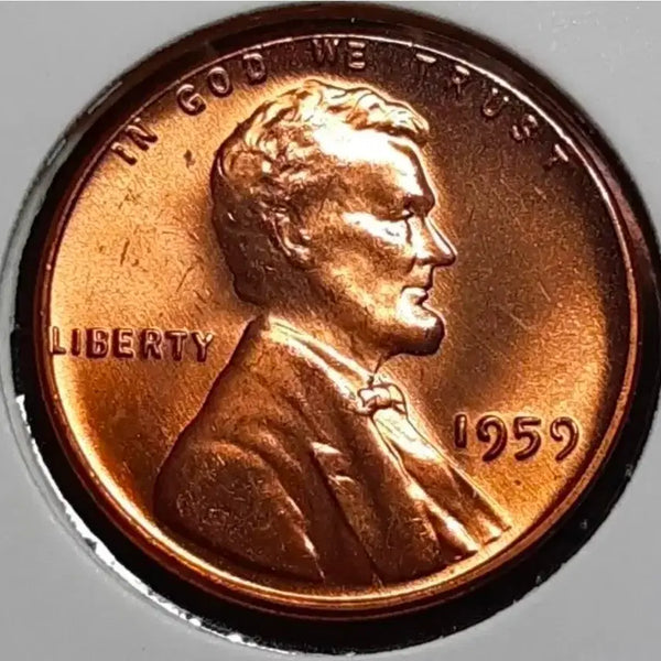 [BUNJANG] 1959 Lincoln Cent Uncirculated US Coin / 미국 미사용 1959년 링컨 1센트.외국주화 주화 화폐 동전