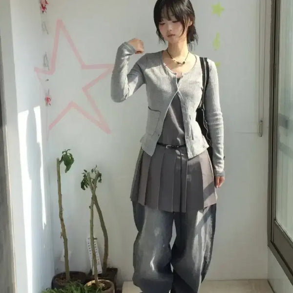 [BUNJANG] Youbini Bustier Pleats Layered Skirt Dress / 유바니 너의빈 뷔스티에 플리츠 원피스 레이어드 스커트 치마