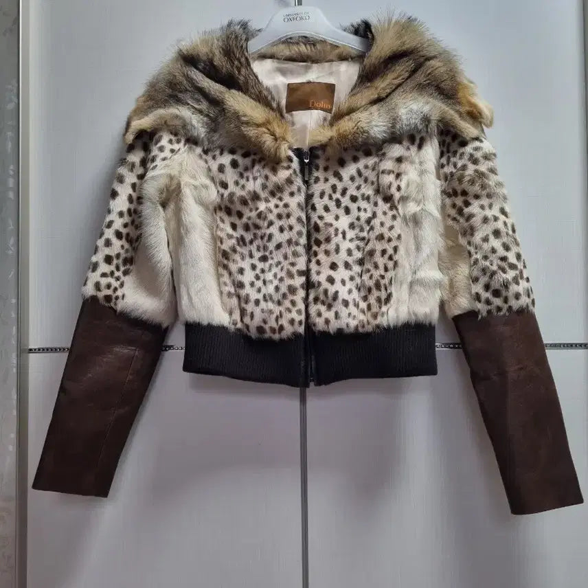 [BUNJANG] DOHO Leopard Print Fur Jacket / 도호 고급 레오파드 호피 퍼 자켓