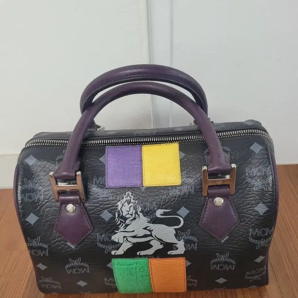 [BUNJANG] MCM Visetos Speedy Bag Lion Patch / MCM 비세토스 스피디 백 라이온 패치