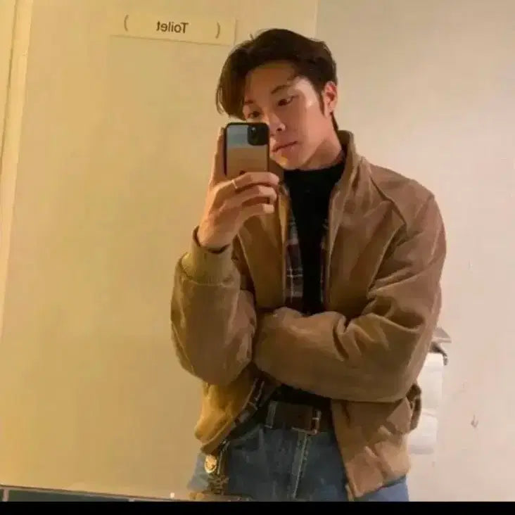 [BUNJANG] Polo Ralph Lauren Suede Harrington Jacket Vintage L / 폴로 스웨이드 헤링턴자켓 빈티지 L사이즈