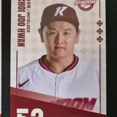 [BUNJANG] Kiwoom Heroes Choi Ju-hwan Paldo Bibimyeon Special Edition Card / 팔도비빔면 키움 히어로즈 최주환