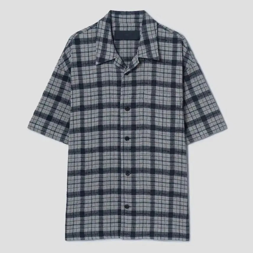 [BUNJANG] Juun.J 26SS Comma Check Shirt Size 48 / 준지 26ss 콤마 체크 셔츠 48
