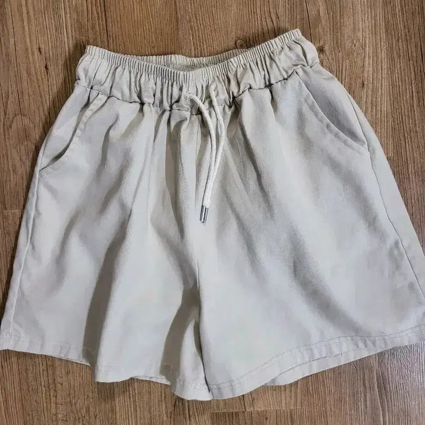 [BUNJANG] Beige Cotton Jogger Pants - Size 55, New / 베이지색 면바지 밴딩 조거팬츠 55사이즈 새상품