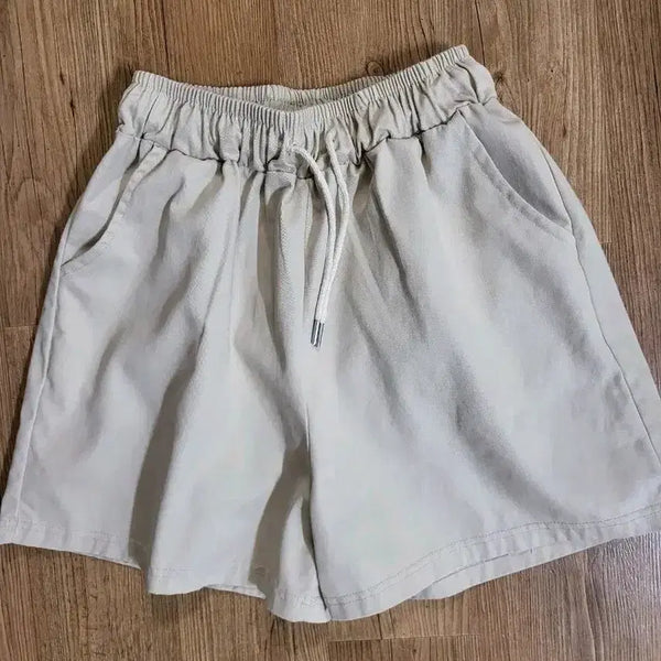 [BUNJANG] Beige Cotton Jogger Pants - Size 55, New / 베이지색 면바지 밴딩 조거팬츠 55사이즈 새상품