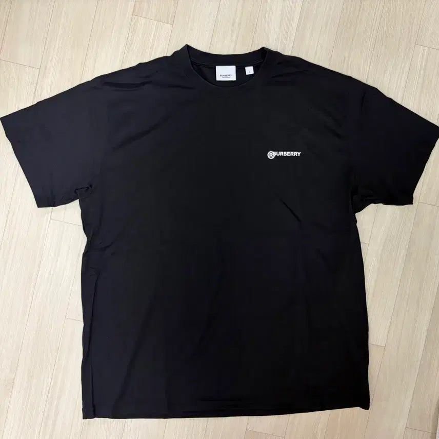[BUNJANG] Burberry Logo T-Shirt Black / 버버리 로고 반팔 티셔츠 블랙 M (오버핏L)