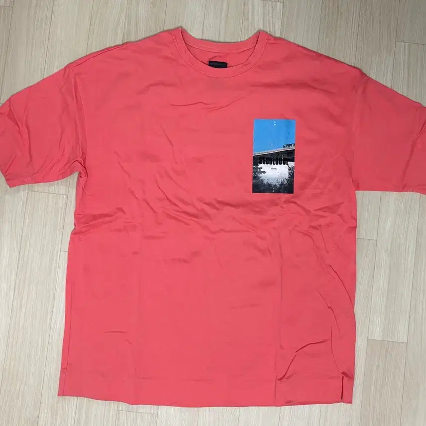 [BUNJANG] Juun.J Oversized Short-Sleeve T-Shirt Pink XS / 준지 반팔티 핑크 XS (오버핏L)