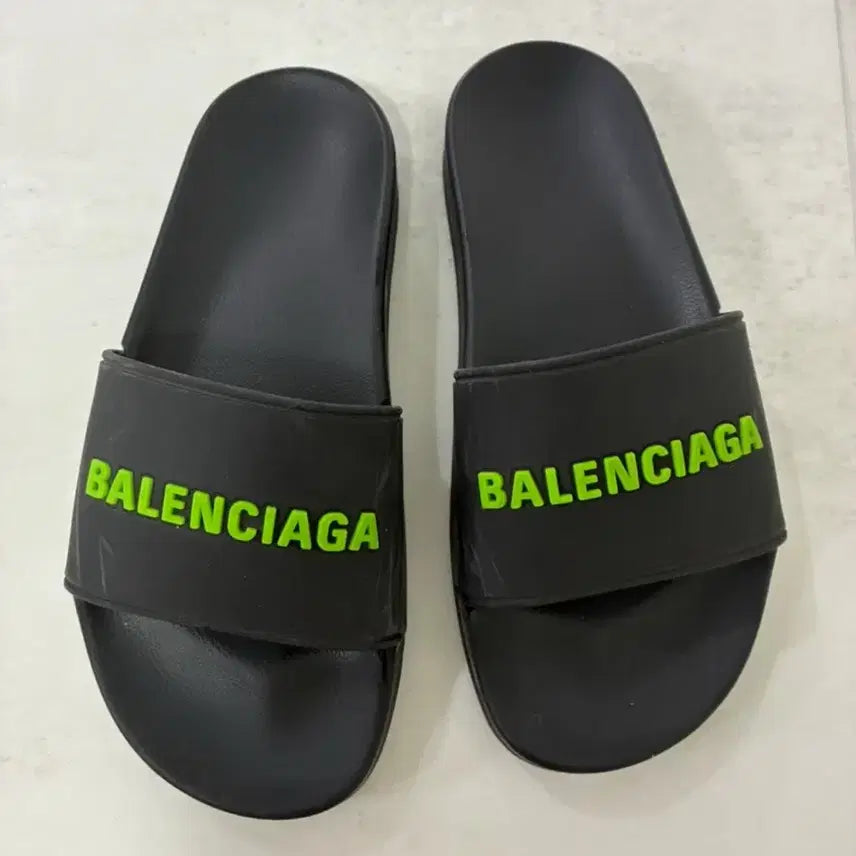 [BUNJANG] Balenciaga Black Slippers / 정품 발렌시아가 슬리퍼 블랙 37 네고없음