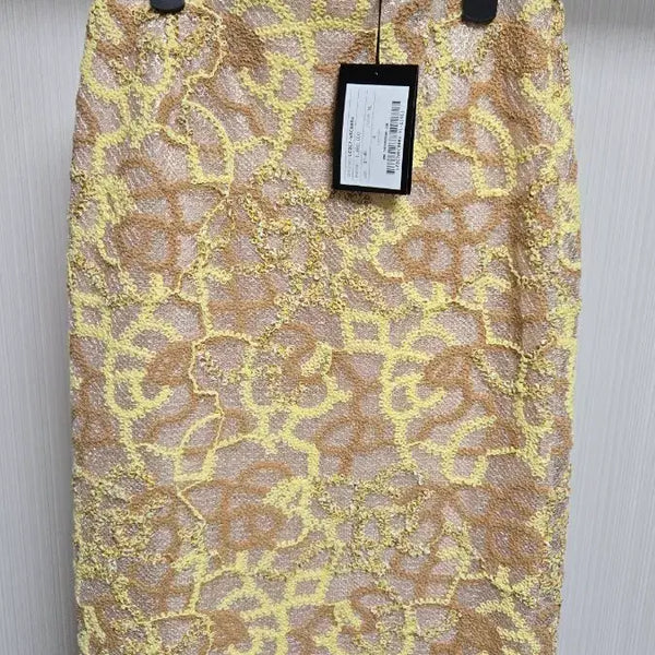 [BUNJANG] Lanvin Collection Sequin Midi Skirt Yellow / LANVIN COLLECTION 스팽글 스커트 옐로우