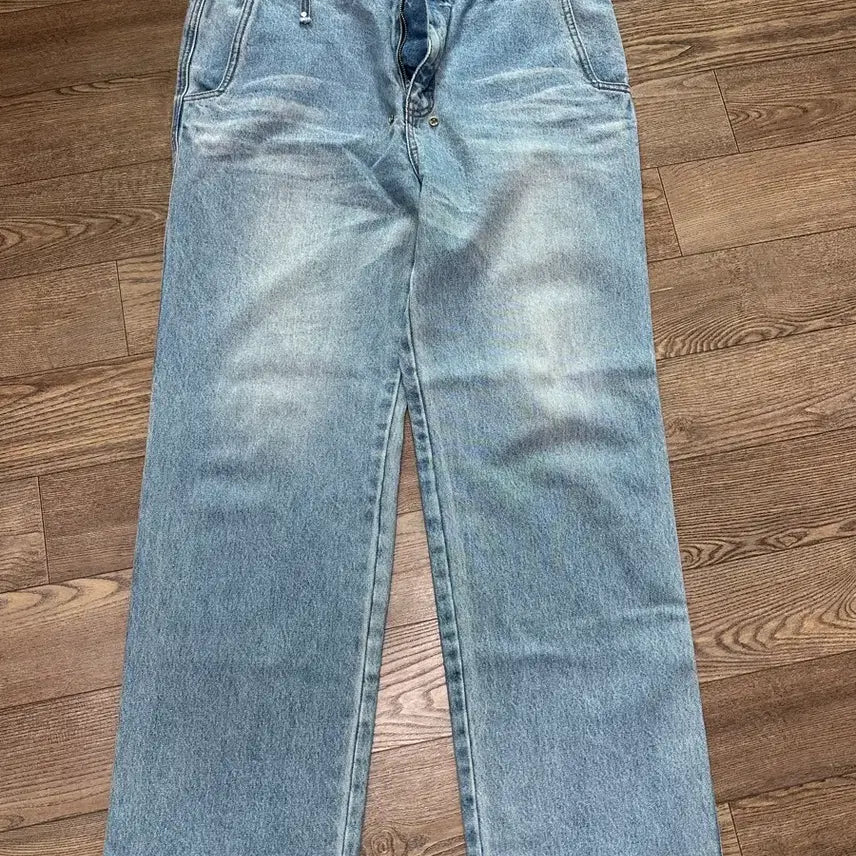 [BUNJANG] Ader Error Straight Fit Jeans - Light Blue / 아더에러 스트레이트핏 청바지 A3사이즈 (32-33)