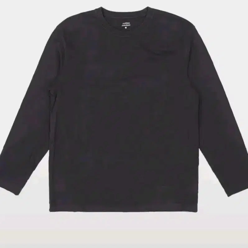 [BUNJANG] Musinsa Standard Long Sleeve T-Shirt Black/White / 무신사 스탠다드 긴소매 티셔츠 블랙/화이트 S