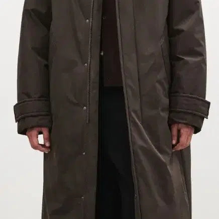 [BUNJANG] SUARIE Sustain Balmacaan Padded Coat - Brown / (무료배송)수아레 서스테인 발마칸 패딩 코트 [브라운, 2]