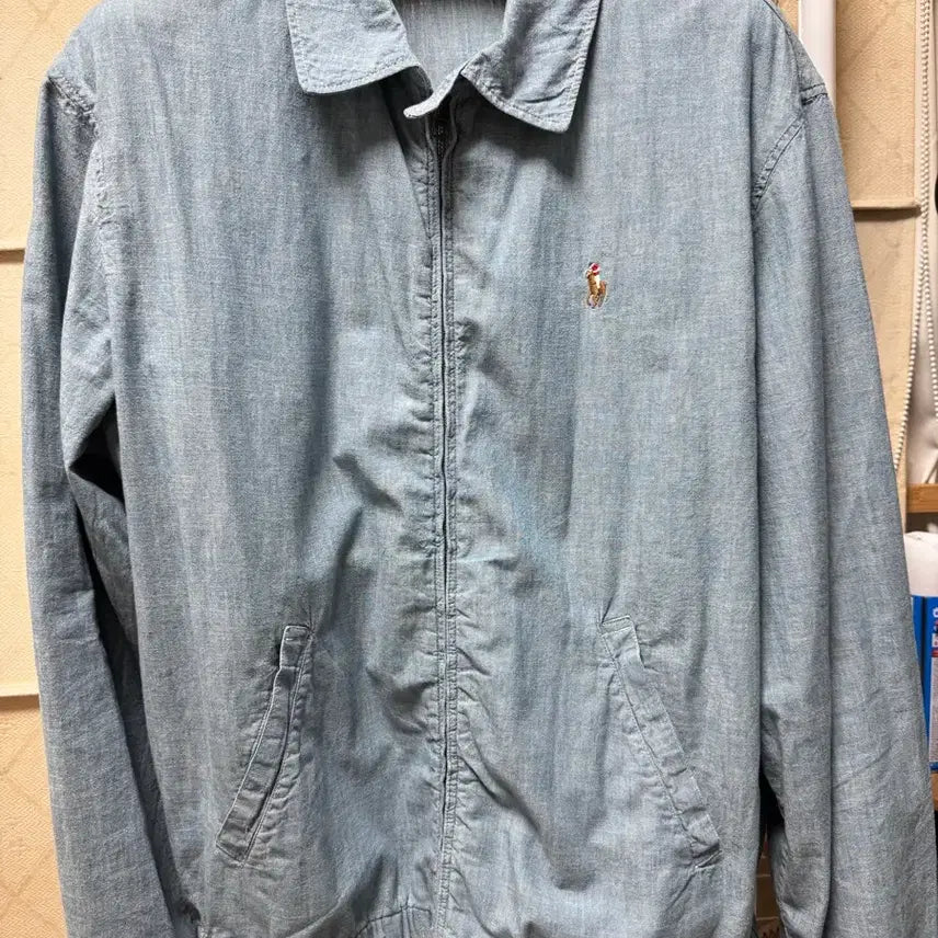 [BUNJANG] Polo Ralph Lauren Chambray Light Wash Denim Jacket XL / 폴로 랄프로렌 샴브레이 연청자켓 XL