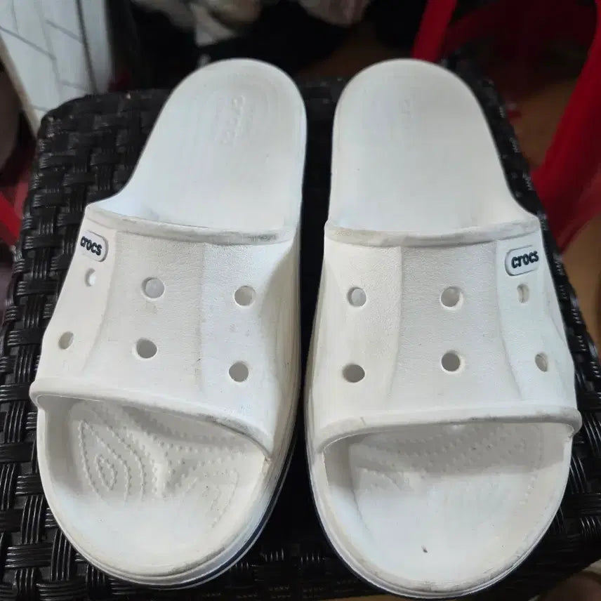 [BUNJANG] Crocs Slide White / 크록스 슬라이드 화이트