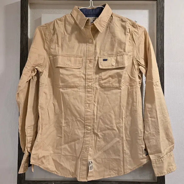 [BUNJANG] Teenie Weenie Beige Two-Pocket Work Shirt (Men's FM) / [미사용 새상품] 티니위니 베이지 투포켓 워크 셔츠 (남방) / FM