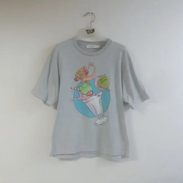 [BUNJANG] Maison Kitsuné Ice Cream Splash Comfort T-Shirt / 메종키츠네 아이스크림 스플래쉬 컴포트 티셔츠