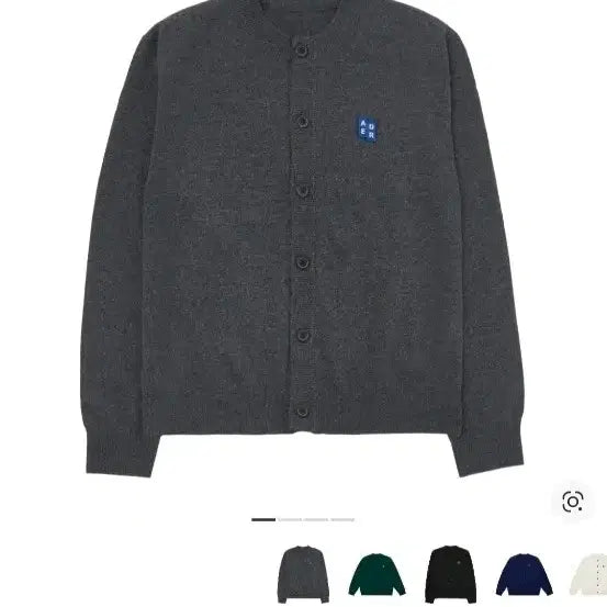 [BUNJANG] Ader Error Grey Round Cardigan (Size M) / M사이즈) 아더에러 그레이 라운드 가디건