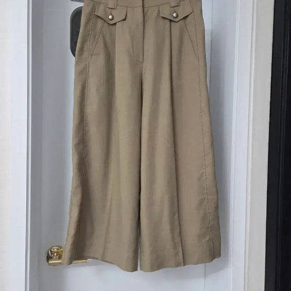 [BUNJANG] System Linen Wide Pants Size 2 / 한섬 시스템 린넨 와이드 팬츠