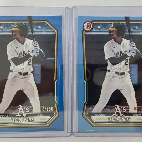[BUNJANG] 2026 Bowman Baseball Leo De Vries Paper Blue & Sky Blue Cards (Limited Edition) / 2026 바우만 베이스볼 레오 데 브리스 (2장 랏)