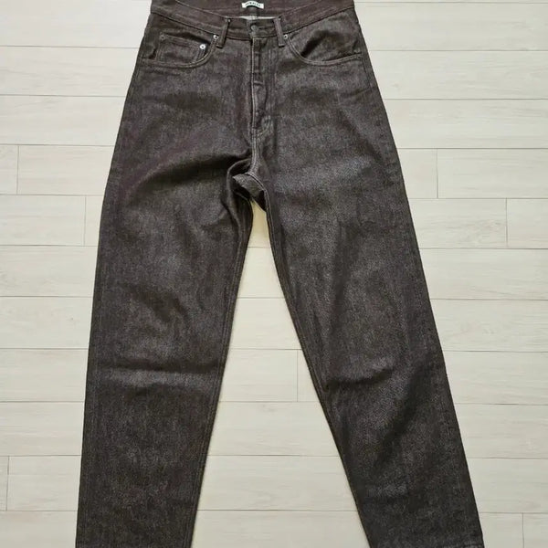 [BUNJANG] Auralee 22AW Hard Twist Wide Denim Brown / 오라리 22AW 하드 트위스트 와이드 데님 브라운 30