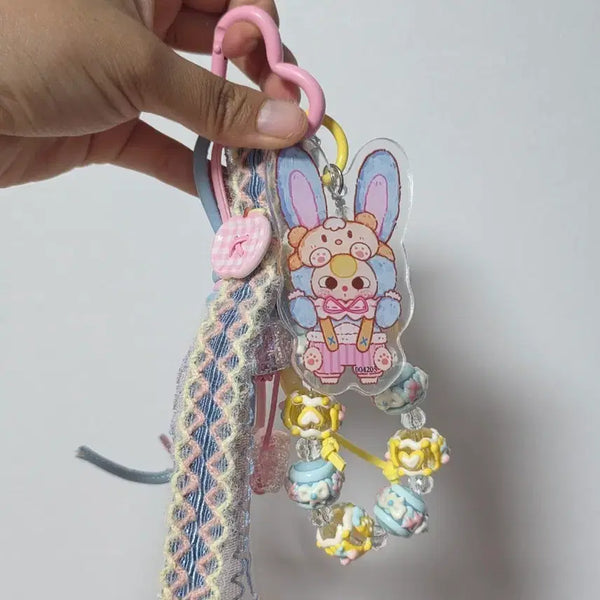 [BUNJANG] Baby Three Strap Keyring / 베이비쓰리 스트랩키링
