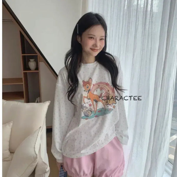[BUNJANG] Disney Bambi T-Shirt / 디즈니정품 밤비티