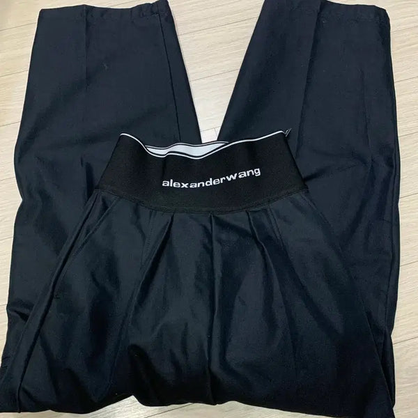 [BUNJANG] Alexander Wang Black Logo Training Pants / 알렉산더왕 블랙 트레이닝 팬츠