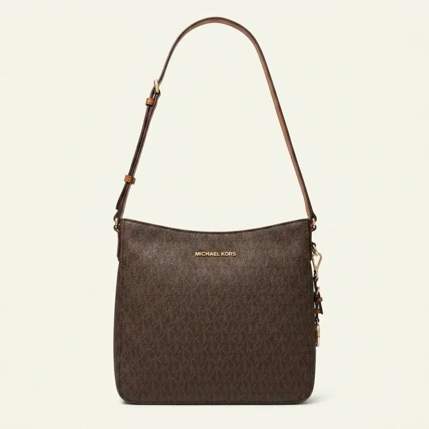 [BUNJANG] Michael Kors Jet Set Travel Logo Messenger Bag Brown / 마이클코어스 젯셋 트래블 로고 메신저백 브라운