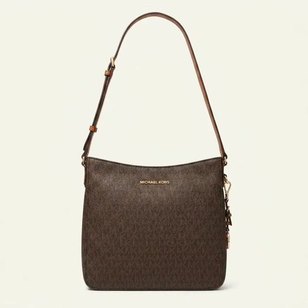 [BUNJANG] Michael Kors Jet Set Travel Logo Messenger Bag Brown / 마이클코어스 젯셋 트래블 로고 메신저백 브라운