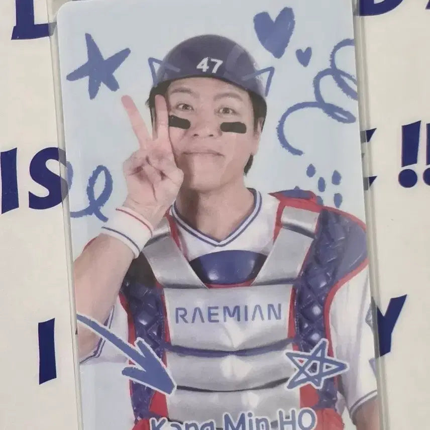 [BUNJANG] Samsung Lions Kang Min-ho Opening Photocard / 삼성 라이온즈 강민호 오프닝 포카