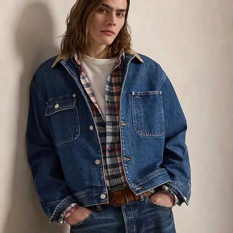 [BUNJANG] Polo Ralph Lauren 2026 Corduroy Denim Jacket / 폴로 26년 코듀로이 데님자켓 덩가리
