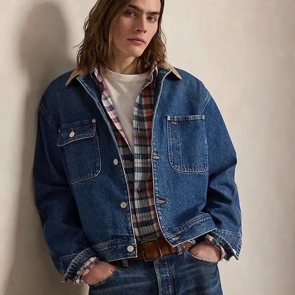 [BUNJANG] Polo Ralph Lauren 2026 Corduroy Denim Jacket / 폴로 26년 코듀로이 데님자켓 덩가리