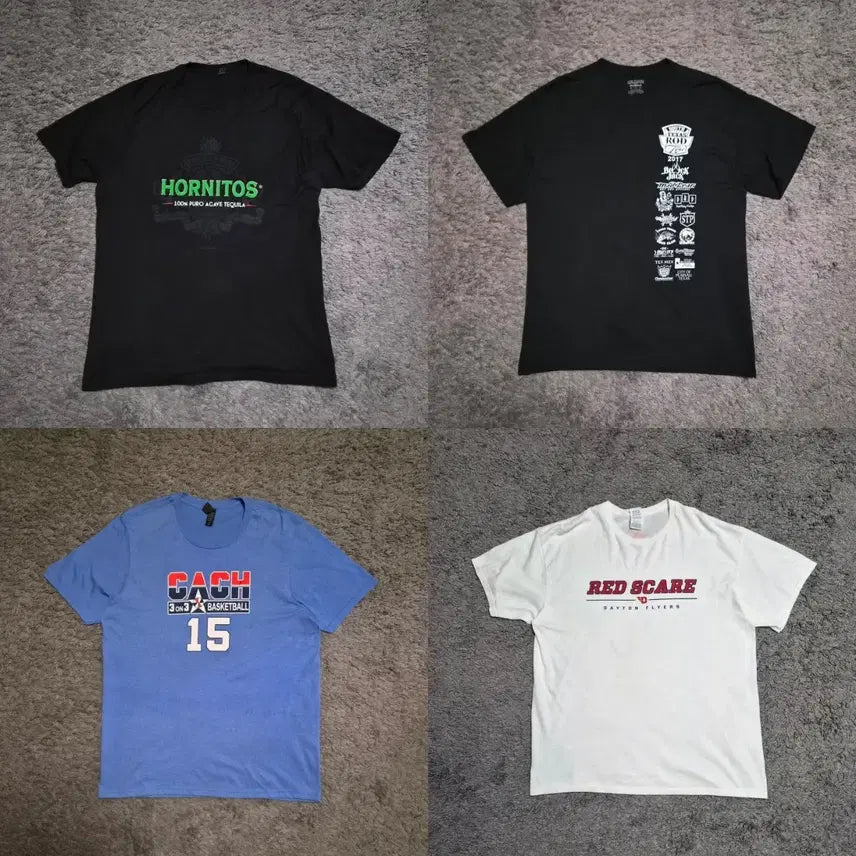 [BUNJANG] USA Vintage Tequila Hot Rod Basketball University Graphic T-Shirt XL / XL) 미국 빈티지 반팔 티셔츠 USA 데낄라 핫로드 농구 대학
