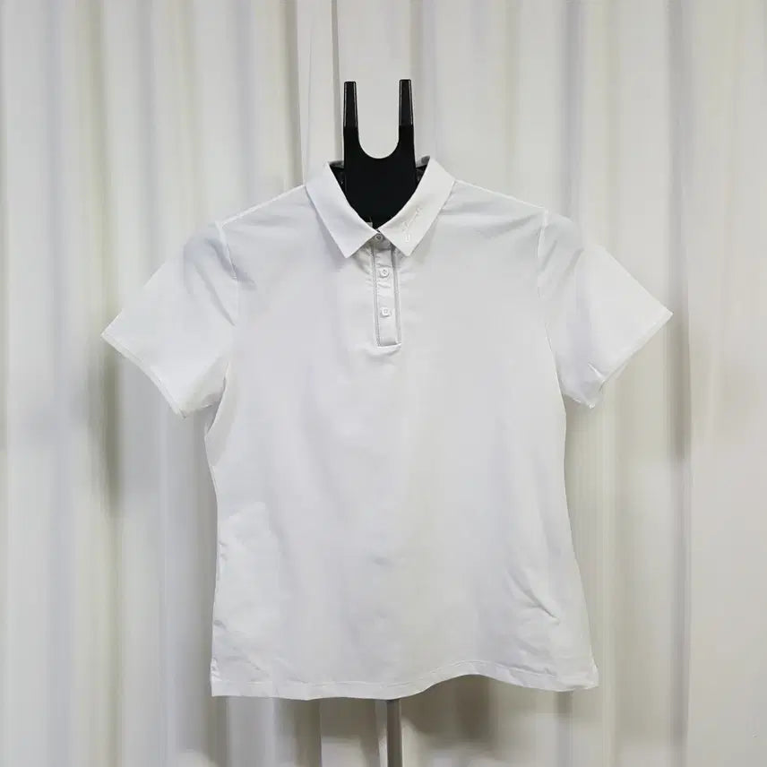 [BUNJANG] JDX Women's Golf Short Sleeve Polo Shirt White 100 / 21년 JDX 여성 골프 기능성 카라 반팔 화이트 100 오일장 0331