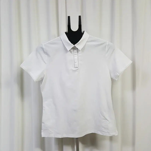 [BUNJANG] JDX Women's Golf Short Sleeve Polo Shirt White 100 / 21년 JDX 여성 골프 기능성 카라 반팔 화이트 100 오일장 0331