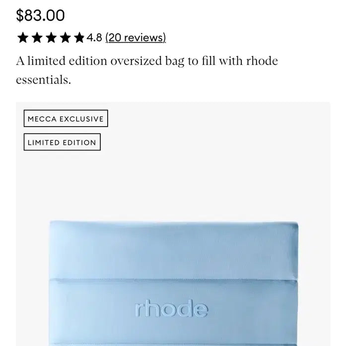 [BUNJANG] Rhode Bubble Bag Pouch Australia Limited Edition / Rhode 로드 호주 리미티드 bubble bag 파우치