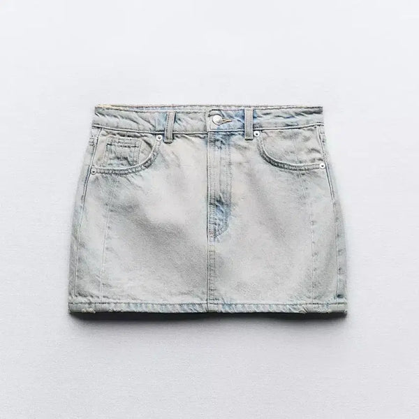 [BUNJANG] Zara TRF Denim Mini Skirt / 자라 TRF 데님 미니 스커트