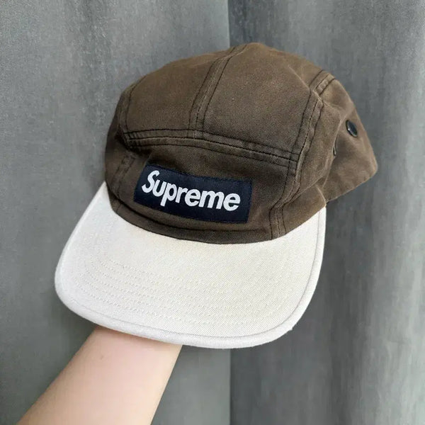 [BUNJANG] Supreme Brown Vintage Snapback Hat / 슈프림 모자 브라운 빈티지