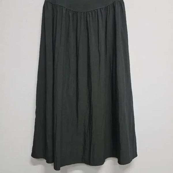 [BUNJANG] ON&ON Khaki Shirring Long Skirt (Size 27) / 온앤온 롱스커트 카키27