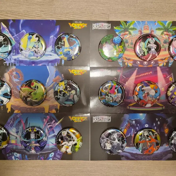 [BUNJANG] Pokemon x Hatsune Miku Collaboration Can Badges Bundle Set / 포켓몬스터 하츠네미쿠 콜라보 캔뱃지 일괄판매