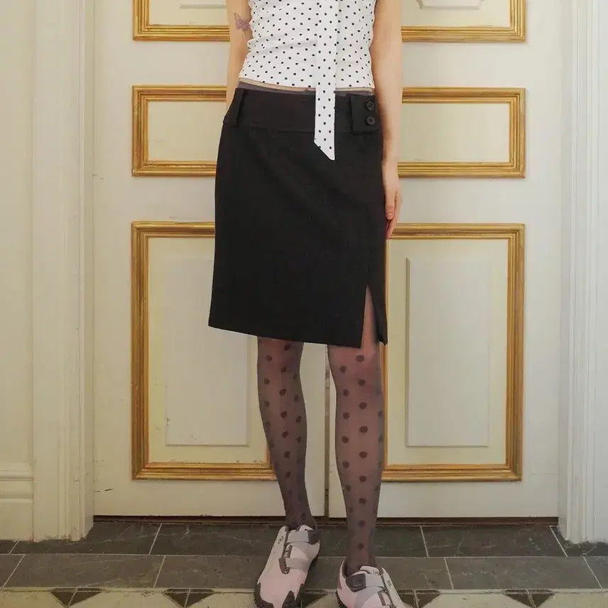 [BUNJANG] ALMOND STUDIO 25SS 70s Mermaid Midi Skirt Black S / 알크미 25SS 70s mermaid midi skirt black S