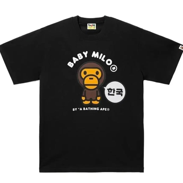 [BUNJANG] A Bathing Ape Korea Baby Milo T-Shirt Black / 베이프 코리아 한국 베이비 마일로 티셔츠 블랙 새상품