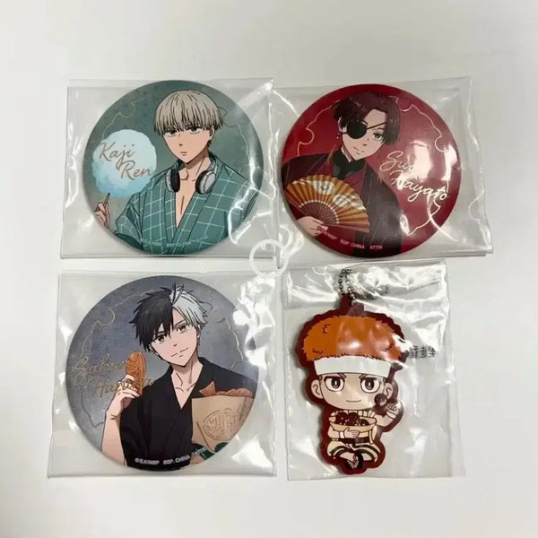 [BUNJANG] Wind Breaker Kuji Suzuran High Goods Set / (오늘만) 윈드브레이커 윈브레 쿠지 카지 스우 사쿠라 캔뱃지 러버참 일괄