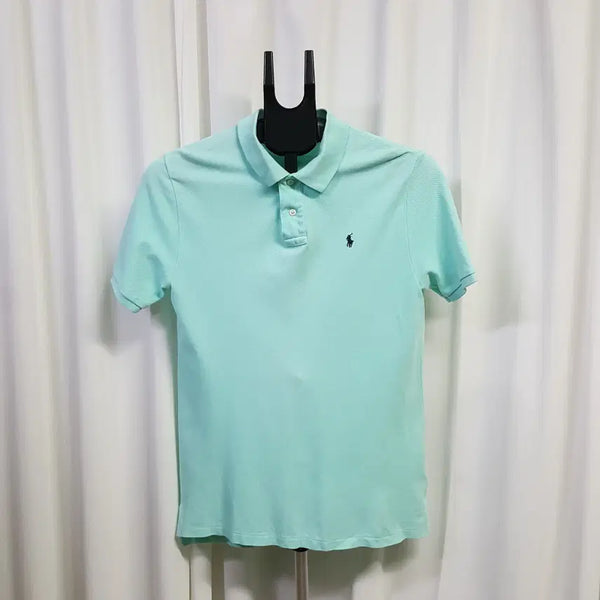 [BUNJANG] Polo Ralph Lauren Men's Mint Collar Short Sleeve T-Shirt Size 100 / 폴로랄프로렌 남성 카라 반팔 티셔츠 민트 100추천 오일장 0331