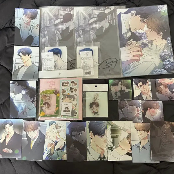 [BUNJANG] Mofilgo Mofun Collaboration Goods Bundle Set Photocard Postcard Keychain (Sealed) / 미필고 모펀 콜라보 굿즈 일괄 양도 특전 포카 sell 엽서 미개봉 키링