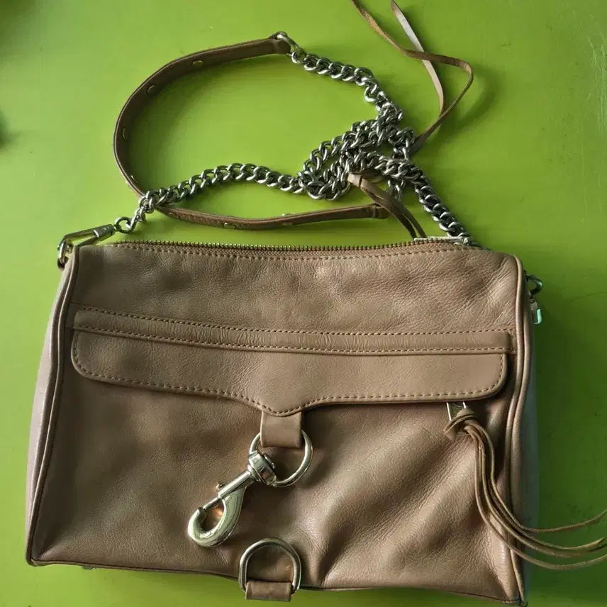 [BUNJANG] Rebecca Minkoff Crossbody Bag Beige Leather / 레베카밍코프 크로스백 베이지